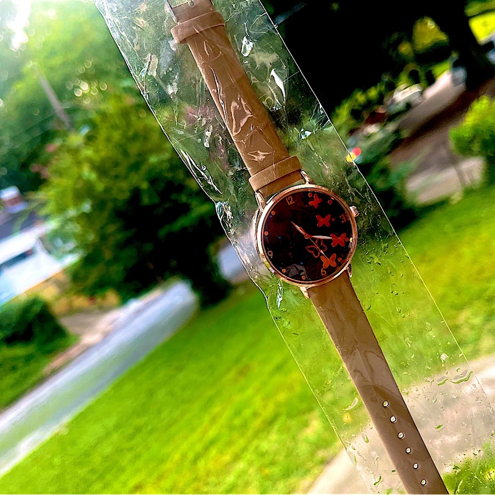 1pc Round Pointer Quartz Watch